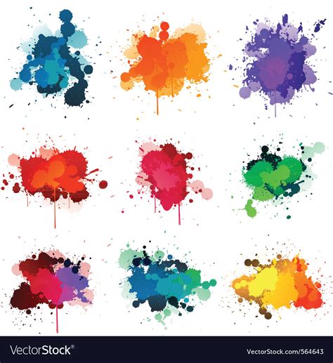 Paint Splatter Royalty Free Vector Image Vectorstock