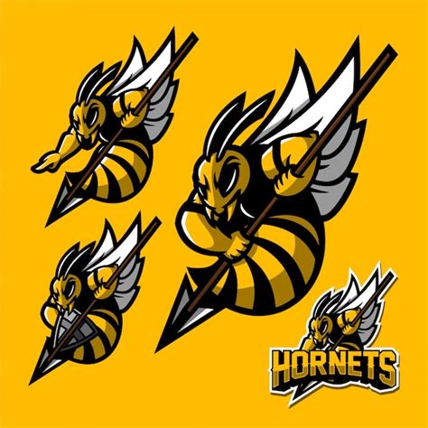 Premium Vector Hornet Bee Sport Gaming Mascot Logo Template