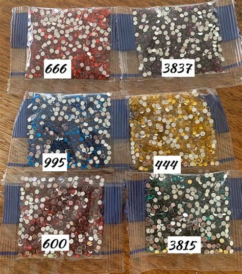Au Seller 2000pcs Diamond Painting Round Crystal Drills 9 Etsy