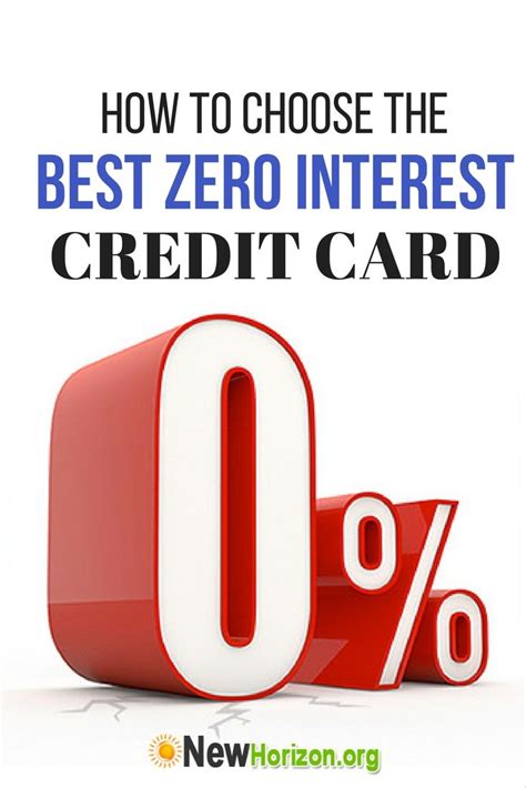 How To Choose The Best Zero Interest Credit Card Zero Interest Credit