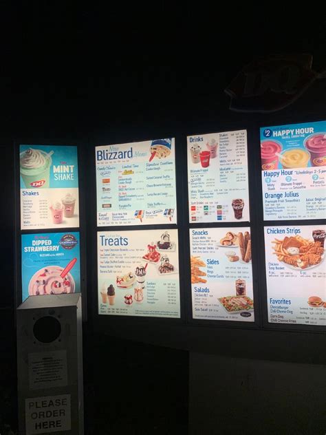 Menu At Dairy Queen Restaurant Redding