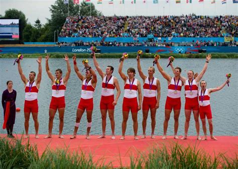 The Great Eight Canadas Mens Eight Rowing Team Celebrates Their