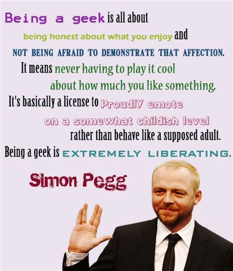 What Being A Geek Mean By Simon Pegg Simon Pegg What Is A Nerd Words