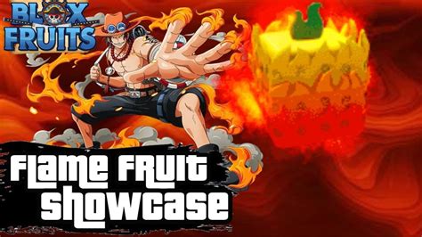 Flame Fruitfruta Flama Portgas D Ace Showcase Blox Fruits Youtube