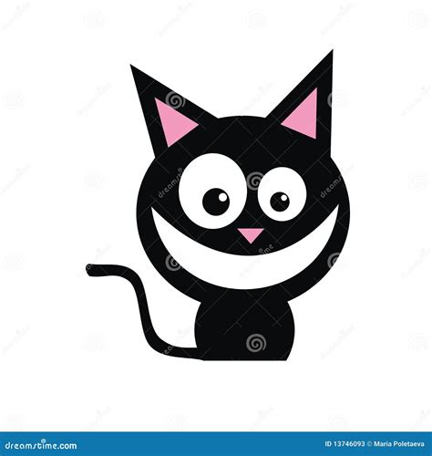 Smiling Black Cat Stock Photos Image 13746093