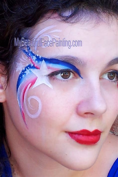 Red White And Blue Face Paint Ideas ~ 30 Unique Design Ideas To Create