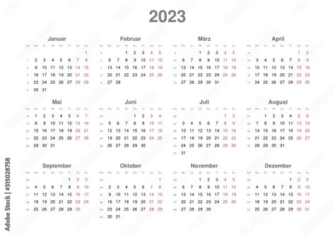 Kalender 2023 Net Zum Ausdrucken