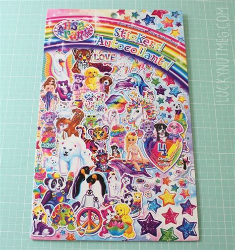 New Lisa Frank Sticker Book 4 Sticker Sheets 90s Retro Rainbow Etsy