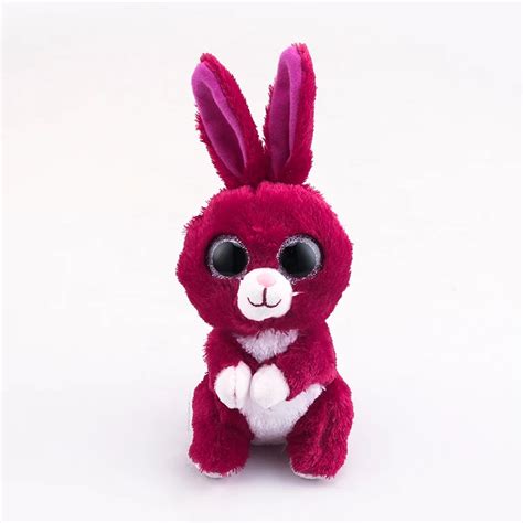 Ty Beanie Boos Big Eyes Red Rabbit Plush Toy Doll 10 15cm TY Baby For