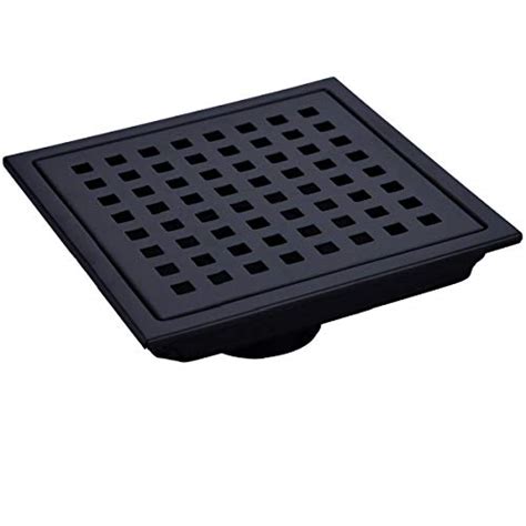 Trustmi 6 Inch Square Shower Floor Drain With Removable