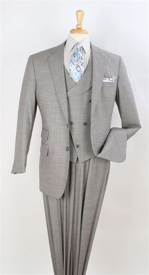 Apollo King Mens 3pc 100 Wool Fashion Suit Unique Vest In 2020