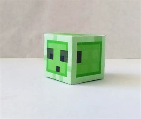Pixel Papercraft Slime Minecraft Dungeons