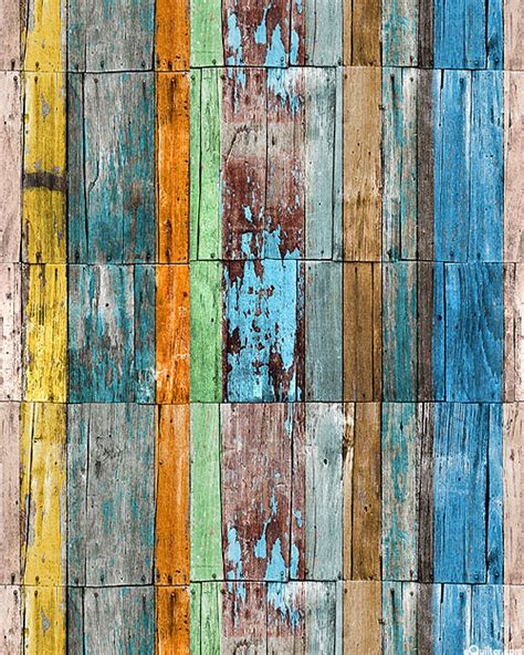 Equilter Grunge Wood Texture Weathered Paint Multi