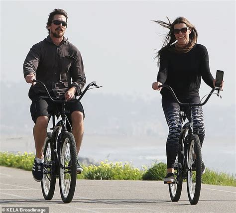 Christian Bale Enjoys Bike Ride With Wife Sibi Blazic On Their 19th Wedding Anniversary Daily
