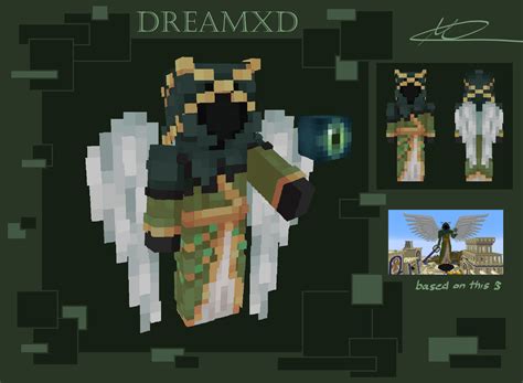 This Skin Is Based On The Dreamxd Statue That Foolish Built On The Dream Smp Download Link In