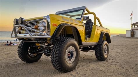 1969 Yellow Ford Bronco Roadster Custom Classic Ford Bronco