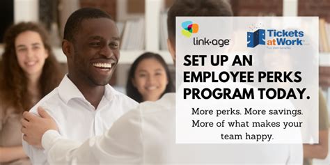 Link Age Set Up An Employee Perks Program With Ticketsatwork