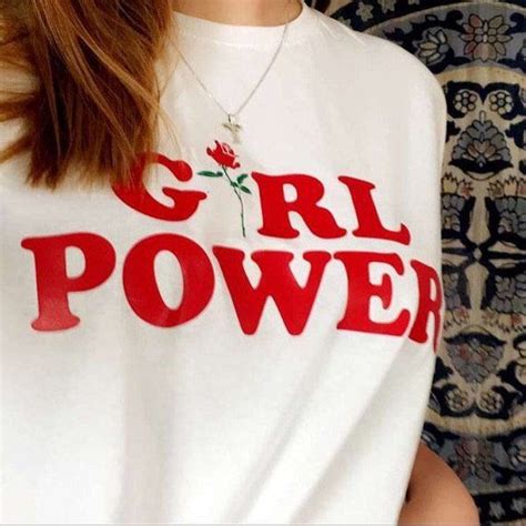 T Shirt Girl Power Feminist Shirt Feminism Clothing Cute Flower Top