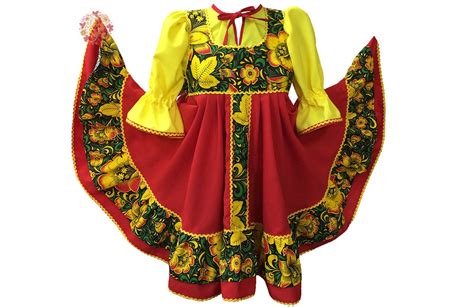 russian dress sarafan khokhloma dance costume gzhel russian etsy