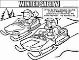Snowmobile Coloring Pages Safety Winter Colouring Elementary Printable Color Medium Resolution Getcolorings Print sketch template