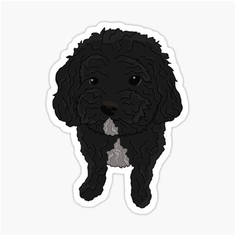 Shih Poo Dog Sticker By Erika Truelove Redbubble