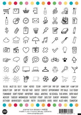 SRM48030 DISCONTINUED Planner Icon Sticker Planner Icons Planner