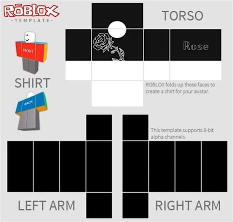 Black T Shirt Roblox Template