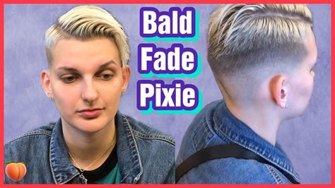 Bald Fade Pixie Haircut Hairstylist Life Youtube