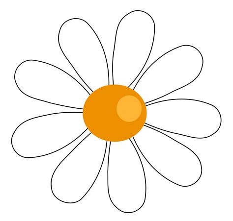 Daisy Flower Border Clip Art