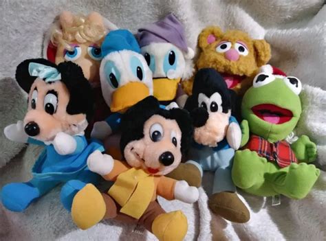 Disney Plush Muppet Babies Fozzie Miss Piggy Gonzo Animal And Nanco