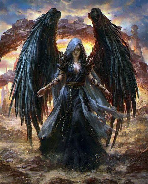 Fallen Angel Fantasy Art Dark Fantasy Art Character Art