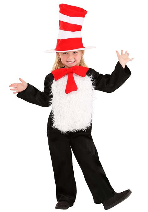 Deluxe Cute Toddler Cat In The Hat Costume Toddler Cat In The Hat