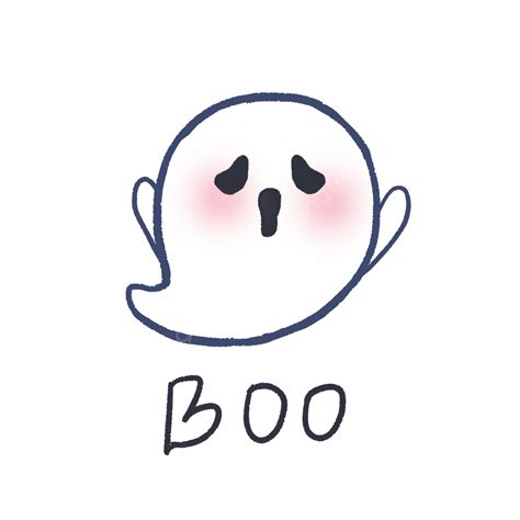 Cute Ghost Illustration For Halloween Boo Ghost Halloween Boo Png