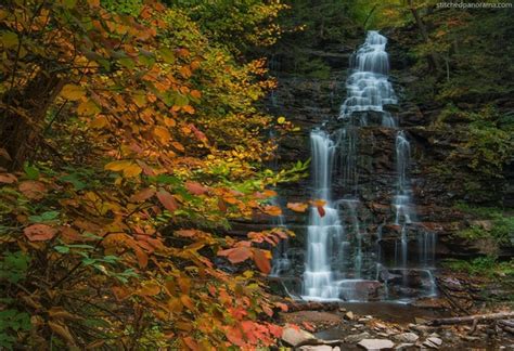 Fall Colors At Ganoga Falls Ricketts Glen Photorator
