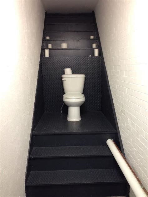 This Toilet Is Built Into The Old Staircase Of The Building