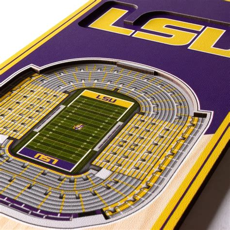 Stadiumviews Lsu Tigers Youthefan Team Colors Floater Frame 19 In H X 6