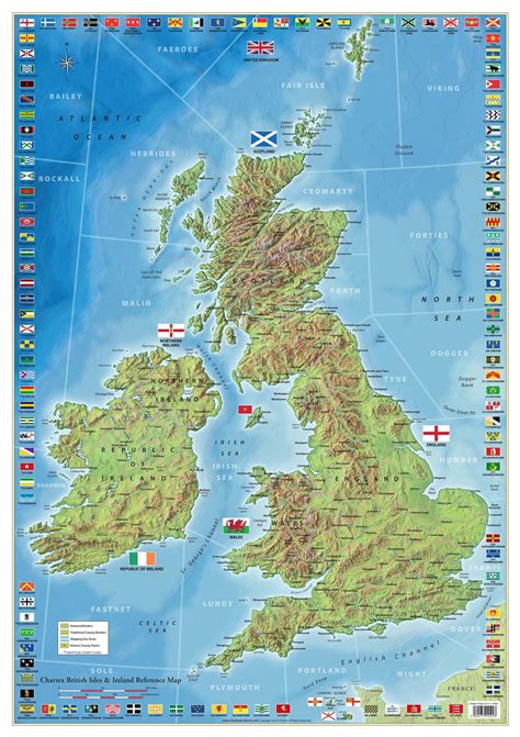 Uk And Ireland Map Published By Chartex