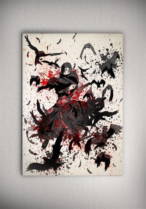 Itachi Uchiha Poster Naruto Animenaruto Anime Poster By Zapalkowo