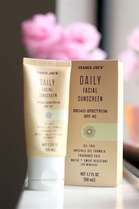 Latest Trader Joes Finds Daily Facial Sunscreen Broad Spectrum Spf 40