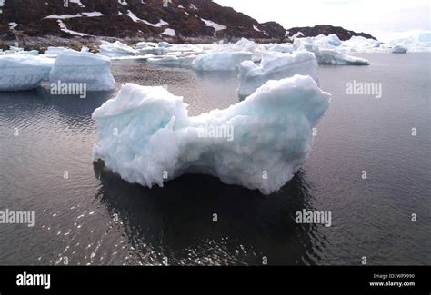 Ice Chunks In Sea Stock Photo Alamy