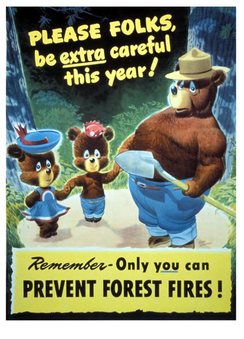Vintage Smokey Bear Posters Show Evolving Approach To Fires Time