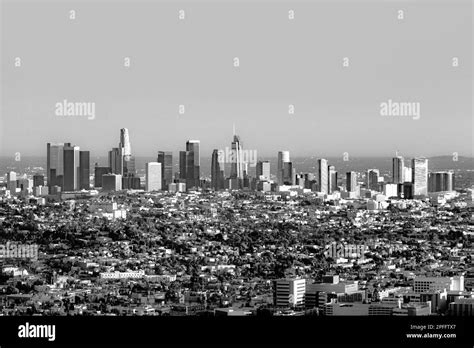 Scenic Skyline Of Los Angeles In Afternoon Light Stock Photo Alamy