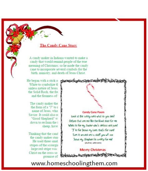 The legend of the candy cane is a fun object lesson to remind kids the christmas story is all about jesus. Candy+Cane+Poem+Printable | Fall and Winter Crafts | Pinterest