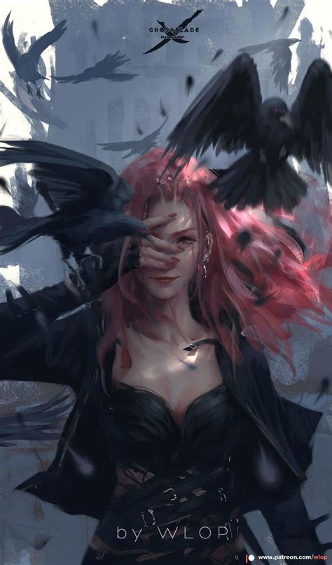 Black Rose By Wang Ling Wlop Imaginarycharacters Wlop Art