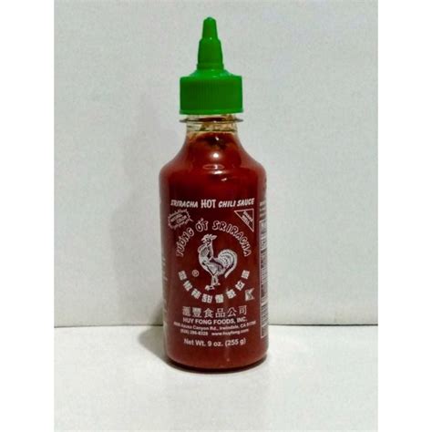 Authentic Túòng òt Sriracha Hot Sauce 255grams Shopee Philippines