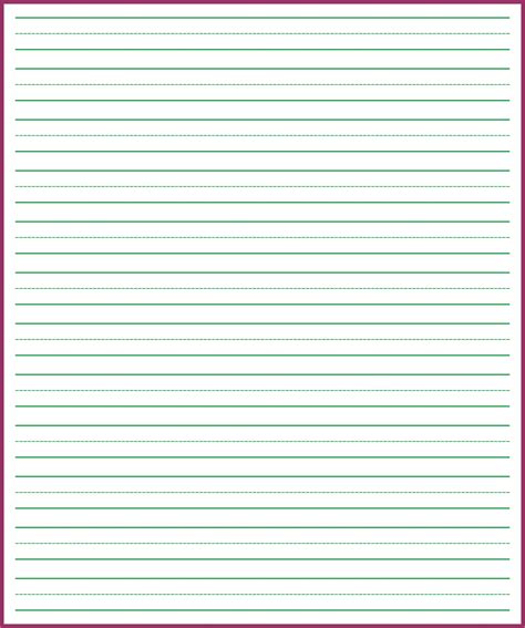 Printable Handwriting Paper Web Includes 1 Inch Single Lined Paper With