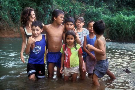 Brett Cole Photography Children Play In A Creek At Coopesilencio