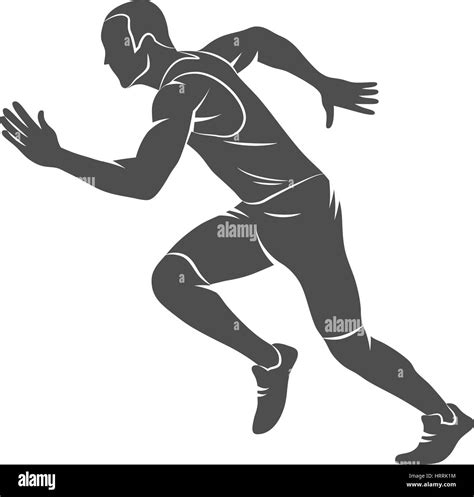 running sprinter athlete stock vector image and art alamy