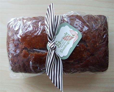 How to wrap zucchini bread as a gift. Kitty Stamp: Pumpkin Bread Gift Basket