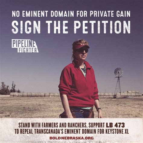 Petition No Eminent Domain For Private Gain Bold Nebraska